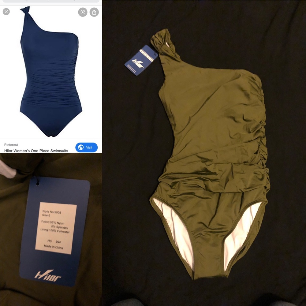 Green bathing suit